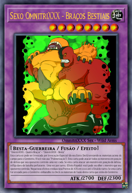 ben_10 ben_10_(classic) ben_tennyson ben_tennyson_(classic) besta card card_game fourarms fusion male muscles muscular muscular_male omnitrixxx português portuguese portuguese_description portuguese_text quatro_braços wildmutt yaoi yu-gi-oh! yu-gi-oh!_card yu-gi-oh_card