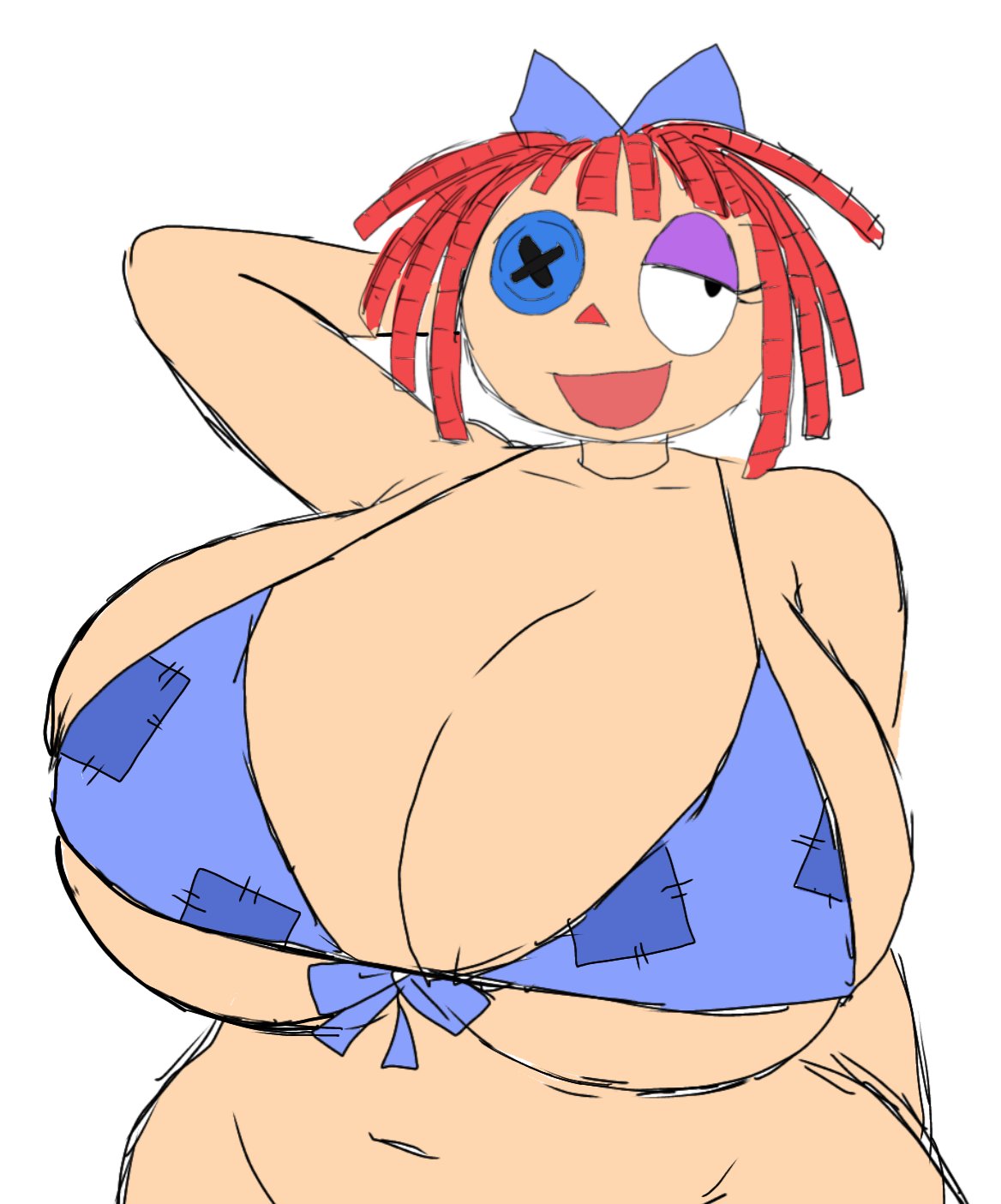 1female, 1girls, female, female only, glitch productions, momiji (artist), ragatha (the amazing digital circus), solo, solo female, tagme, the amazing digital circus