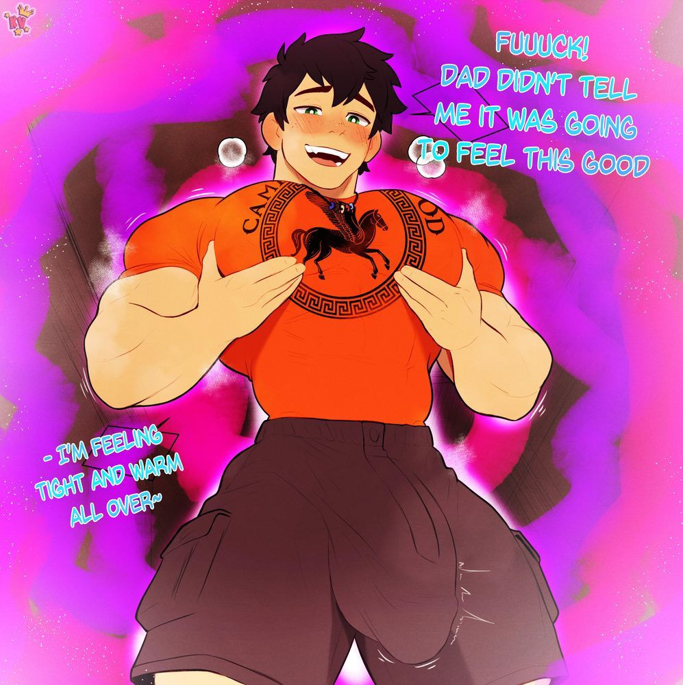 bara, black hair, kingdom velvet, male, male only, percy jackson, percy jackson and the olympians, yaoi