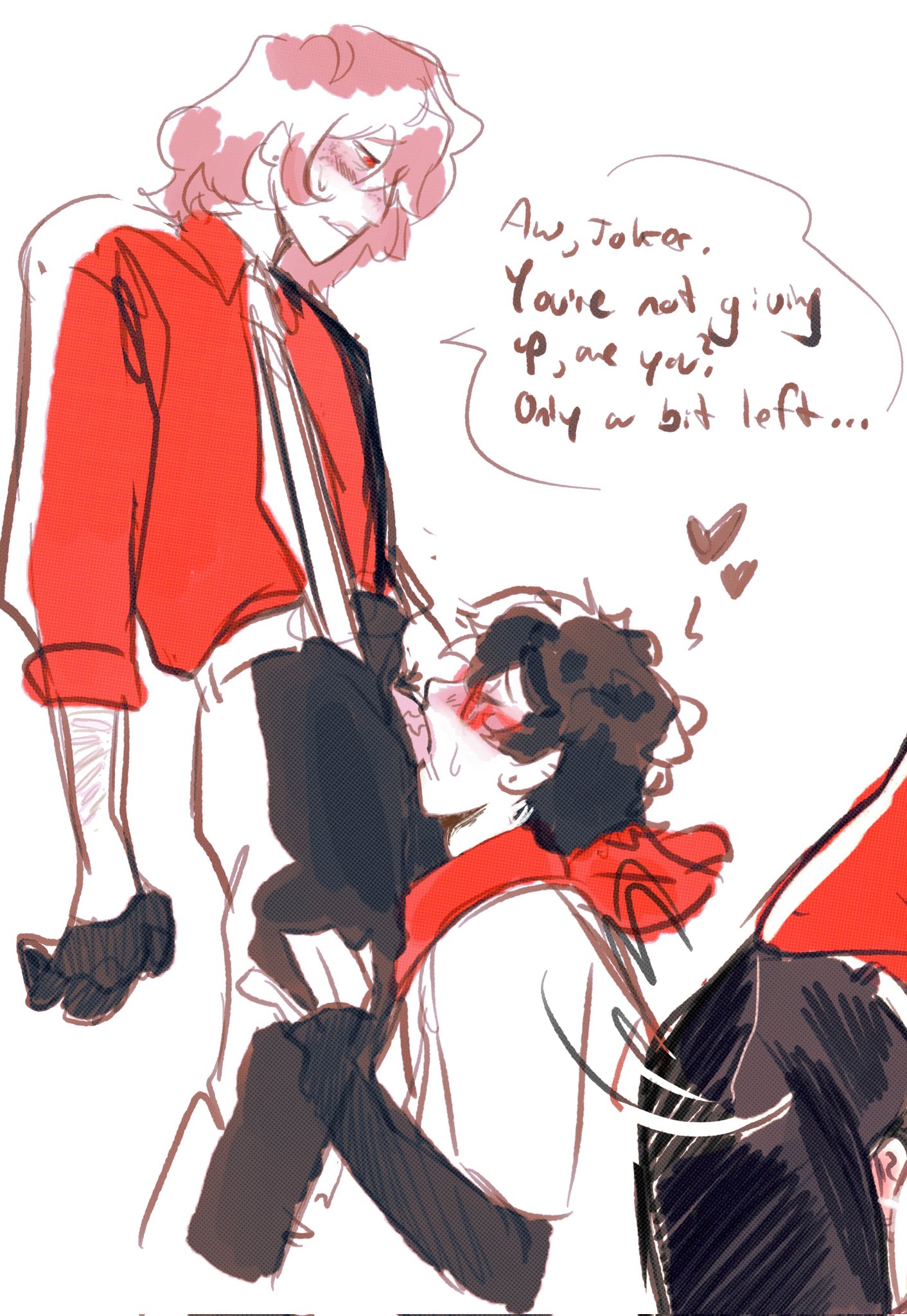 akira kurusu, blowjob, cock out of pants, deepthroat, fully clothed, gay, gay sex, goro akechi, joker (persona), liveleaksakc, male, penis, persona 5, persona 5 royal, ren amamiya, yaoi