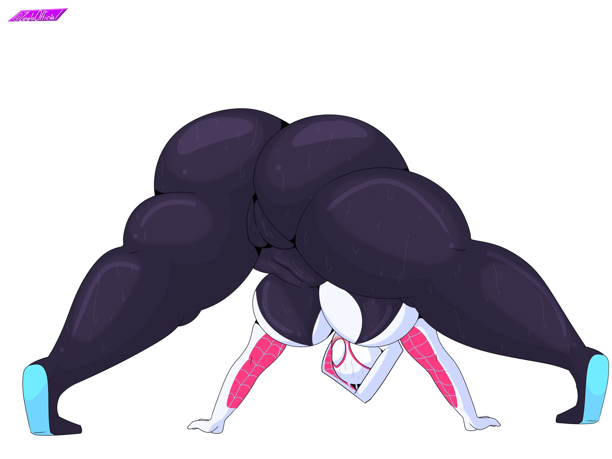 1girls, ass, big ass, big breasts, breasts, female, gwen stacy, marvel, marvel comics, spider-gwen, spider-man (series), spider-man: across the spider-verse, spider-man: into the spider-verse, zeglo-official