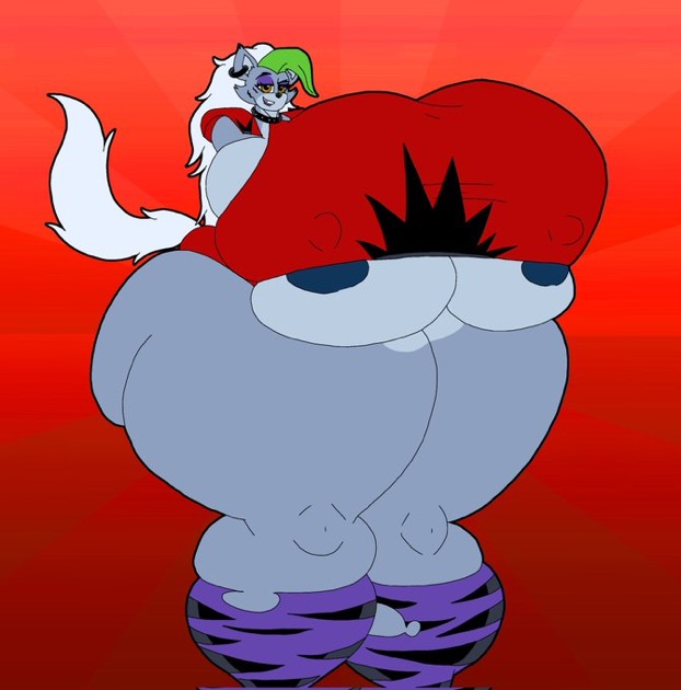 animatronic, ass, breasts, female, five nights at freddy's, five nights at freddy's: security breach, furry, furry breasts, furry female, huge areolae, hyper, hyper ass, hyper breasts, hyper butt, hyper thighs, nipples visible through clothing, ripped clothing, ripped stockings, robot, robot girl, roxanne wolf (fnaf), scottgames, solo, teeth, teeth showing, triborgl