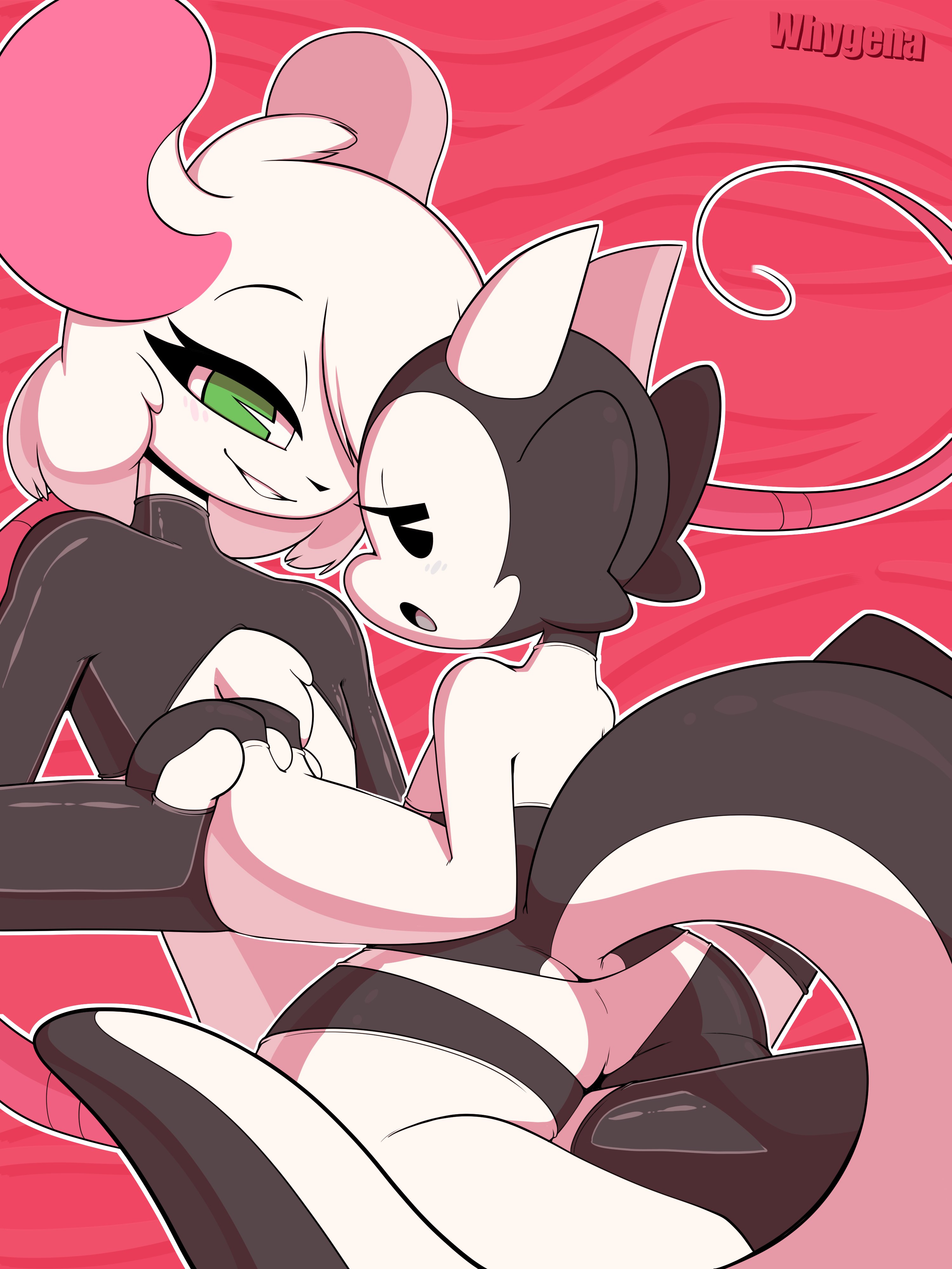 1boy, 1girls, 2021, anthro, boyfriend, boyfriend-girlfriend, boyfriend/girlfriend, clothing, digital drawing (artwork), digital media (artwork), duo, evelyn (whygena), female, female anthro, femboy, femboy on female, femboydom, femsub, girlfriend, green eyes, kobold, larger male, legwear, male, male anthro, male/female, maledom, open mouth, pac-man eyes, posing, rat, reggie (whygena), romantic, romantic ambiance, romantic couple, seductive, seductive look, shortstack, shortstack female, size difference, smaller female, straight, tagme, tail, topwear, underwear, white legwear, white topwear, white underwear, whygena