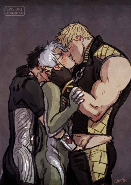 3boys billy_kaplan brothers crisart gay hand_in_pants hulkling incest kissing male_only marvel speed_(young_avengers) teddy_altman threesome tommy_shepherd wiccan yaoi young_avengers