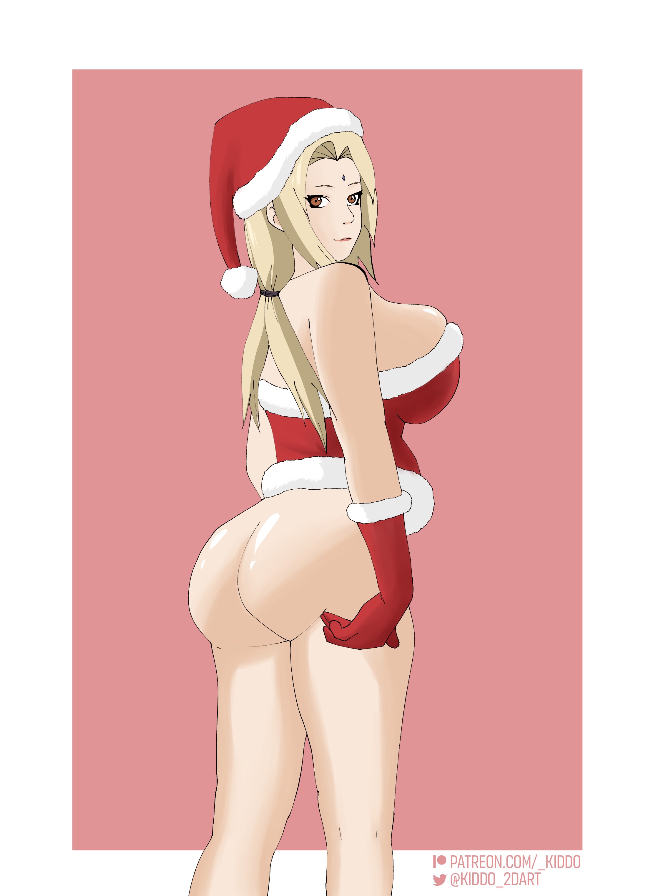  kiddo, 1girls, ass, ass focus, ass grab, blonde hair, blush, breasts, bubble ass, bubble butt, christmas, christmas clothing, christmas gift, christmas hat, christmas headwear, christmas outfit, christmas present, female, female focus, female only, from behind, gift, high resolution, hokage, huge ass, huge belly, huge breasts, huge butt, large ass, large breasts, larger female, light skin, light-skinned female, long hair, looking at viewer, looking back, male, naruto, naruto (series), naruto shippuden, nipples, pale skin, pale-skinned female, penis, present, shounen jump, thick, thick ass, thick hips, thick legs, thick lips, thick thighs, tsunade, uncensored, very high resolution, wide hips, wide penis, wide thighs