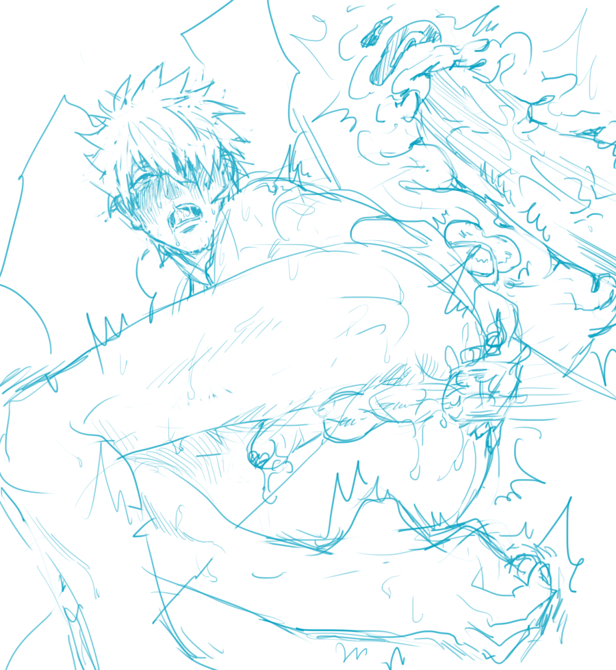 2boys, ass, celojun, climax, cum, cum in ass, cum inside, dripping, dripping cum, gay, hatake kakashi, kakashi hatake, lying, lying on side, male, male focus, male penetrated, male penetrating, moaning, naruto, naruto (series), naruto shippuden, open mouth, orgasm, penis, rolling eyes, scar, scar across eye, spooning, tongue, tongue out, yaoi