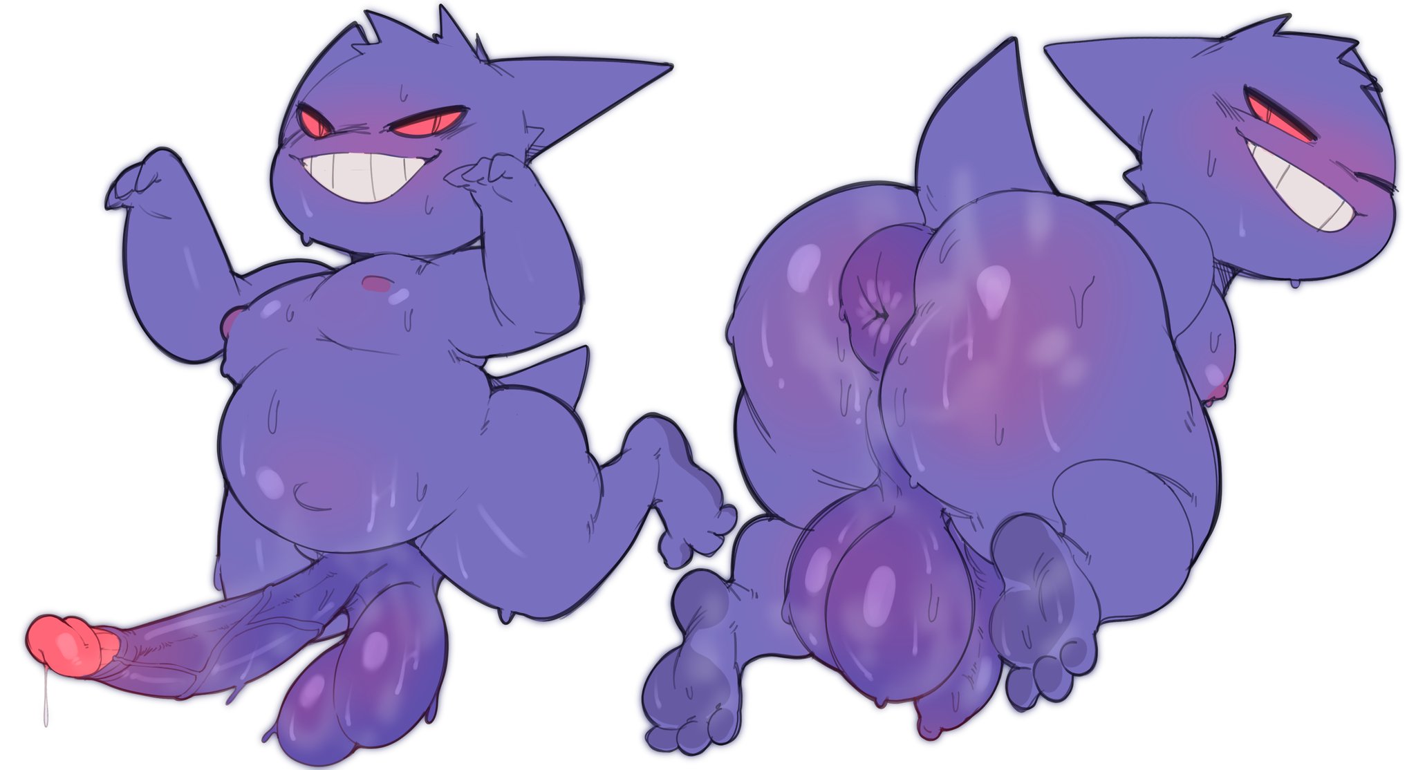 anthro, balls, furry, gay, gengar, male, male only, musk, musk clouds, musky, musky cock, penis, pokemon, seniorseasalt, smell, smelly, smelly cock, sweat, sweatdrop, sweating, sweaty, veiny penis