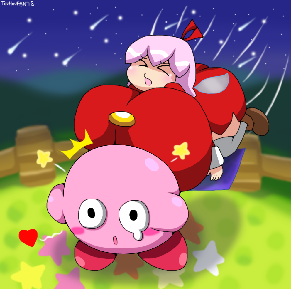 crystal crystal_shard fairy female huge_ass huge_breasts kirby kirby_(series) kirby_64 kirby_64:_the_crystal_shards massive_breasts pink_hair ribbon_(kirby) touhoufan wings