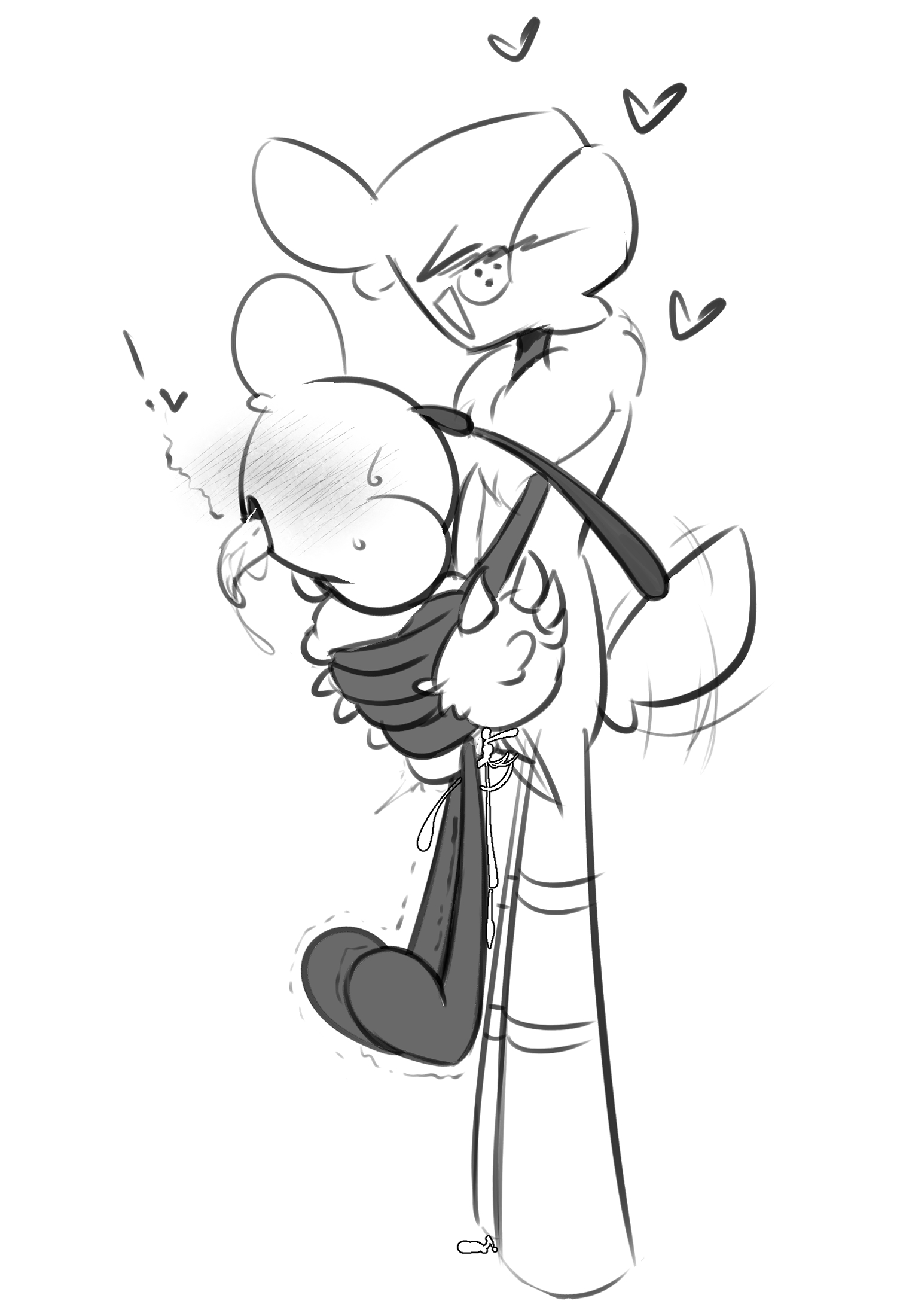 bee, beez, beez (hikorikimo), cum, cum in pussy, cum inside, cuntboy, dandy's world, dandys world, dandys world oc, drooling, goob (dandy's world), insects, morikusan, oc, original character, sketch, tongue, toons