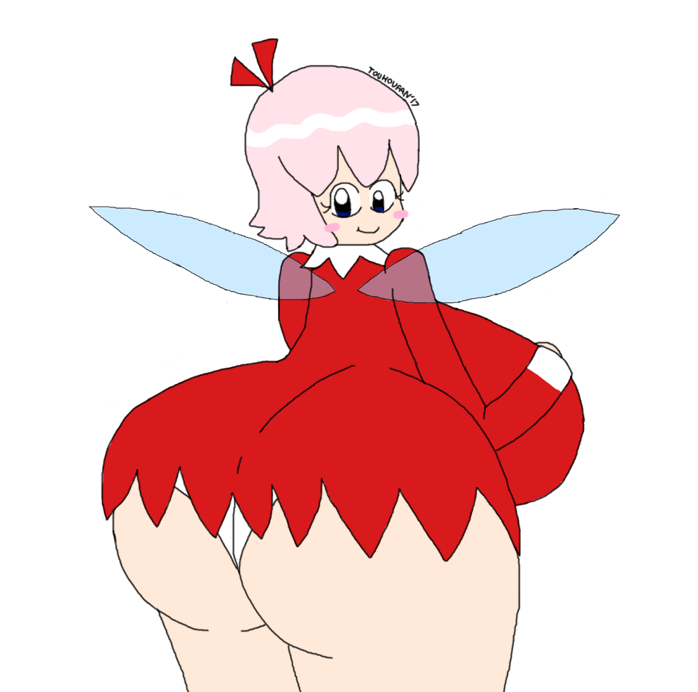 fairy female huge_ass huge_breasts kirby_(series) kirby_64 kirby_64:_the_crystal_shards massive_ass massive_breasts pink_hair ribbon_(kirby) solo touhoufan wings