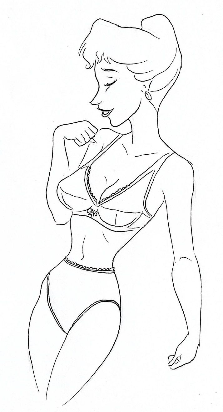 101_dalmatians anita_radcliffe disney medium_breasts monochrome pookie rough_sketch tagme