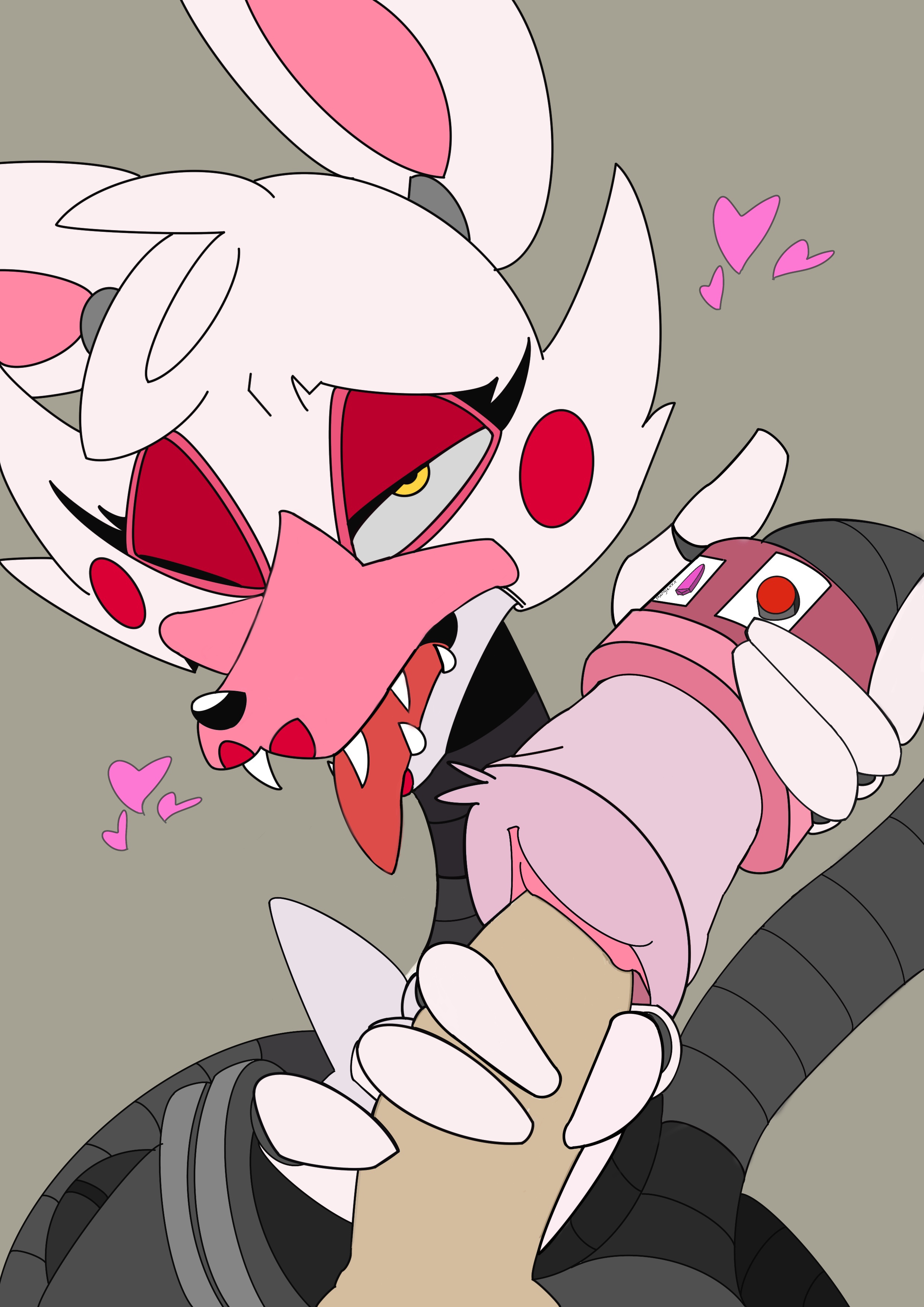 animatronic, female, five nights at freddy's, furry, male, mangle (fnaf), penis, pussy, straight