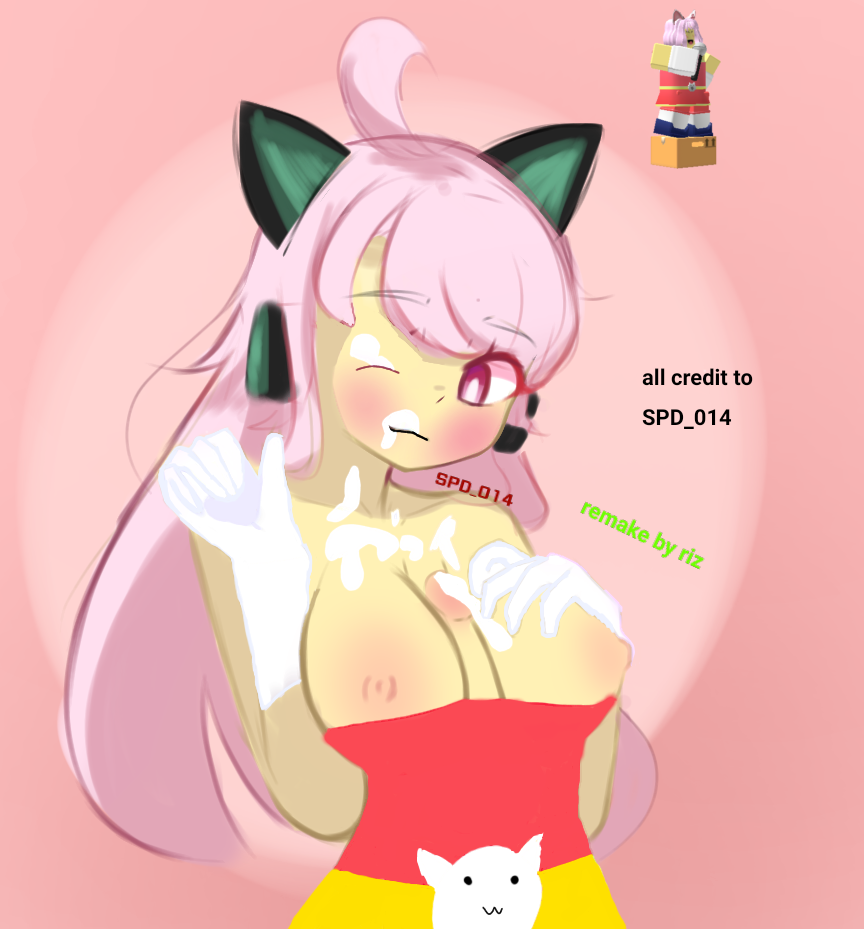 breasts cum cum_on_breasts cum_on_face dj_(tds) edit female neko_dj paizuri roblox roblox_game robloxian rule_63 spd_014 tagme third-party_edit titfuck titjob tower_defense_simulator