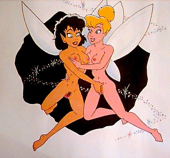 crysta disney disney_fairies ferngully karstens nipples peter_pan_(disney) pubic_hair tinker_bell