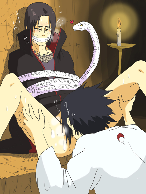 2boys 9notukuhi akatsuki_(naruto) animal artist_request blowjob bondage bottomless brothers cloak cumming cumming_in_mouth dripping_cum forced_yaoi gag hot_sex human incest itasasu jewelry kissing_penis legs_held_open male male_only multiple_males naruto necklace oral rape restrained reverse_forced_oral ryaacha sasuita sasuke_uchiha scar sibling_incest sibling_lust sibling_romance siblings sitting snake snake_tentacles source_request spread_legs sweat tear tentacle tentacle_on_male uchiha_itachi yaoi