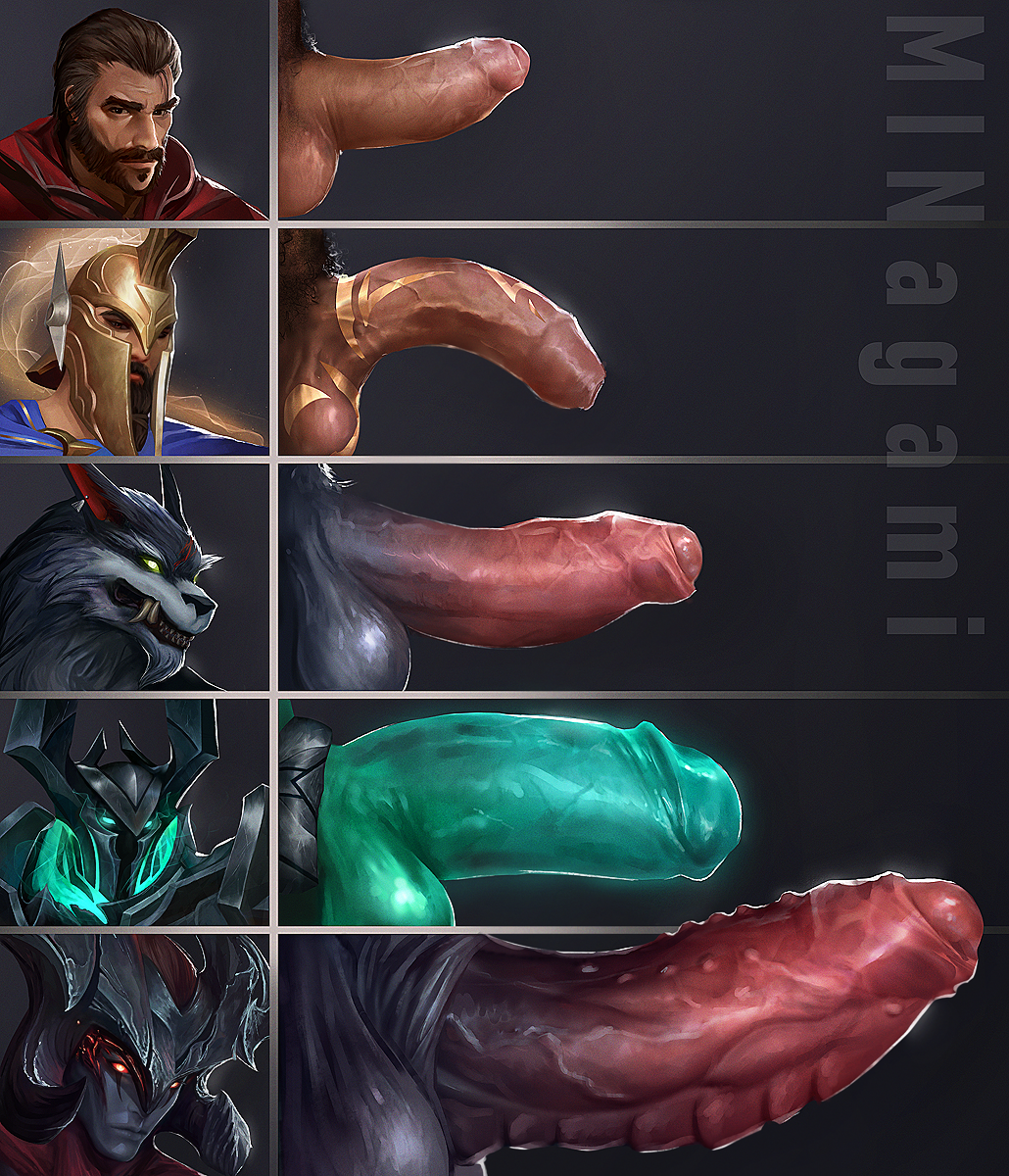 5boys aatrox anthro armor atreus_(league_of_legends) balls bara beard big_balls big_penis blue_fur blue_penis brown_eyes brown_hair canine chart cock_ring comparing comparing_penis curved_penis darkin demon demon_horns foreskin fully_retracted_foreskin fur genitalwear ghost glowing_eyes glowing_genitalia glowing_penis green_penis grey_skin helmet horns huge_balls huge_cock humanoid_penis interspecies league_of_legends malcolm_graves male male_only mintwo mordekaiser moustache multiple_boys multiple_penises pantheon penis penis_out penis_size_chart penis_size_comparison penis_size_comparison_meme penis_size_difference penis_tattoo pubes pubic_hair red_body red_penis red_skin retracted_foreskin riot_games simple_background size_chart size_comparison size_difference spiked_penis spikes sweat sweaty sweaty_balls tattoo tattoo_on_penis thick_penis uncircumcised uncut veiny_penis warwick yaoi