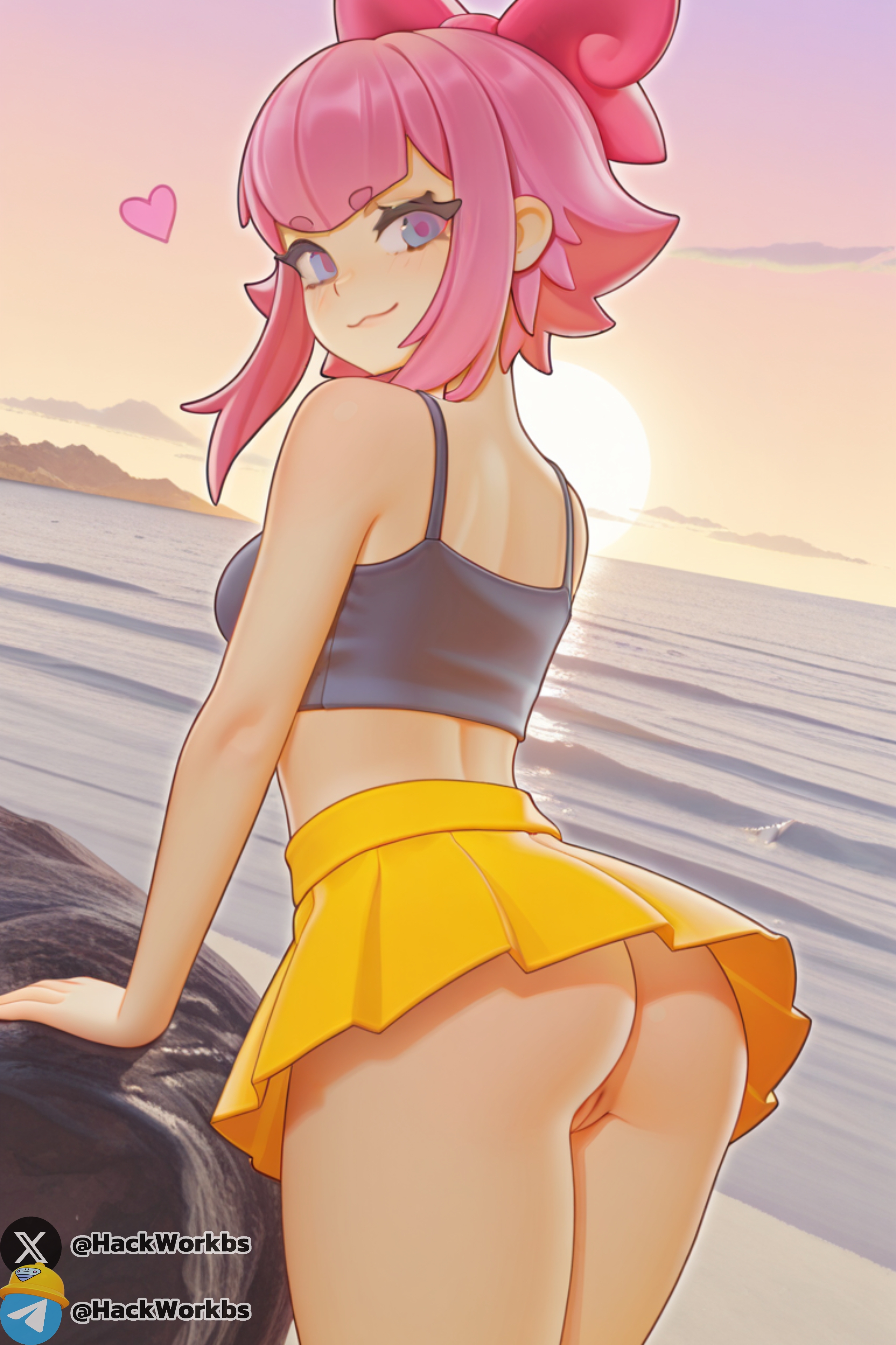 ai generated, anal, ass, brawl stars, breasts, female, hackwork, legs, melodie, melodie (brawl stars), pussy, sexy pose, supercell, vagina