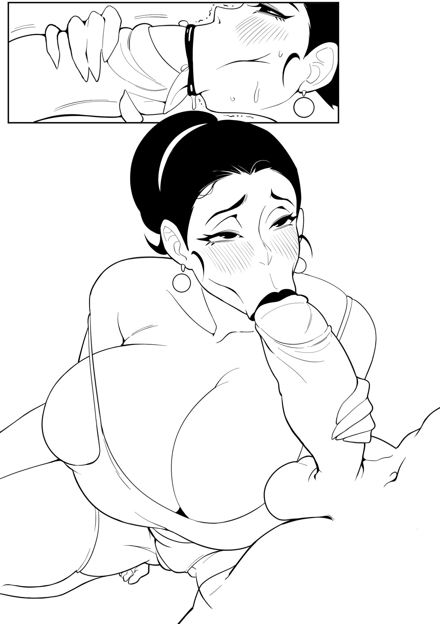 1boy, 1boy1girl, 1girls, alien, alien boy, alien girl, ass, big ass, big breasts, big thighs, blowjob, breasts, chichi, curvaceous, curvy, curvy figure, digital media (artwork), dragon ball, dragon ball super, dragon ball z, fellatio, female, half human, half-human, hips, hourglass figure, huge ass, huge breasts, huge thighs, incest, large ass, large breasts, large thighs, legs, male, mature, mature female, moomoodairy, mother, mother and son, older female, oral, outercourse, saiyan, shounen jump, slim waist, son, son gohan, straight, thick, thick hips, thick legs, thick thighs, thighs, voluptuous, waist, wide hips, wide thighs, younger male