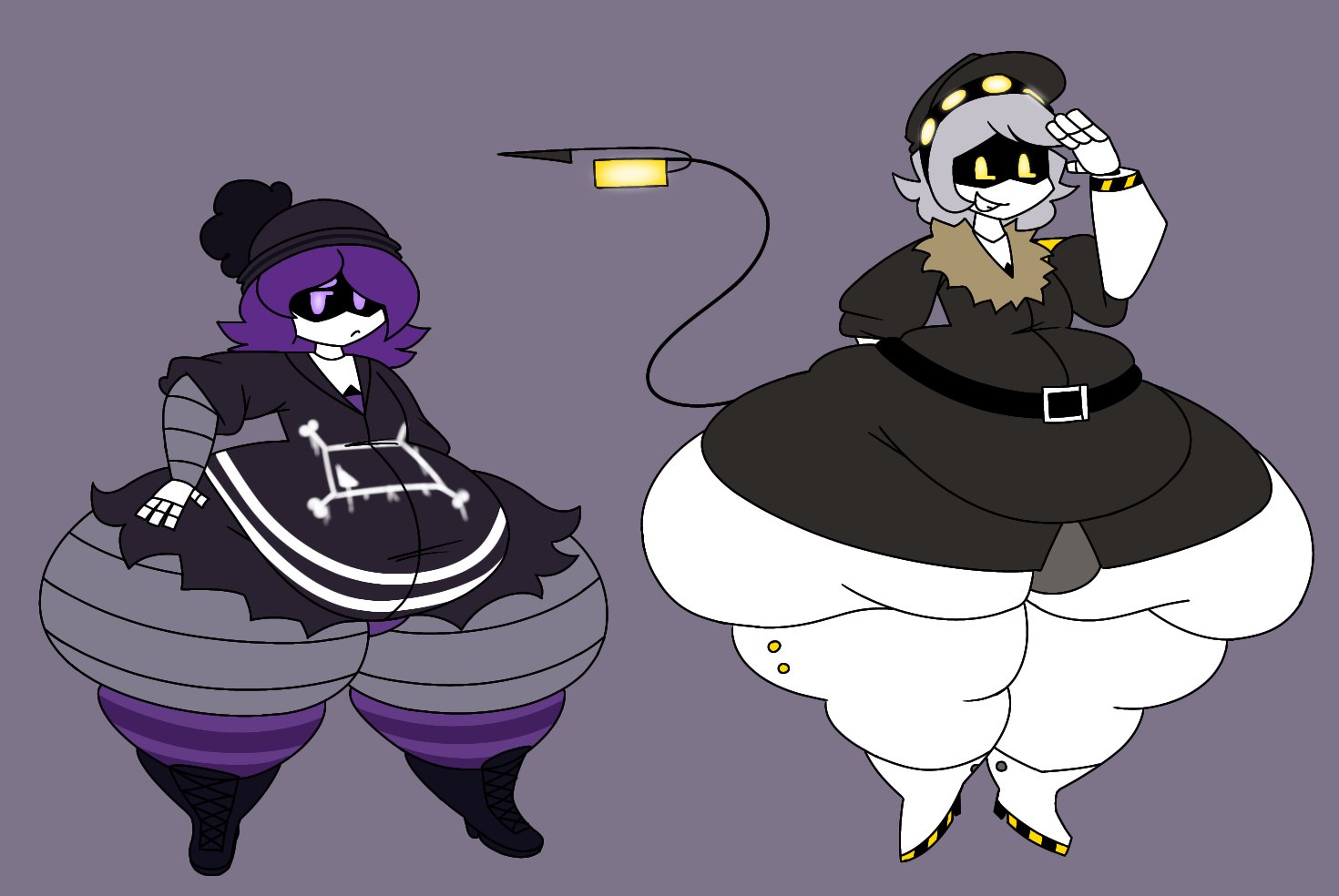 1boy1girl, belly, belly bulge, bubble ass, bubble butt, buldge, chubby, chubby ass, chubby belly, chubby female, chubby femboy, chubby hips, chubby male, female, glitch productions, hyper, hyper ass, hyper thighs, male, murder drones, n (murder drones), secretgooble, uzi (murder drones)