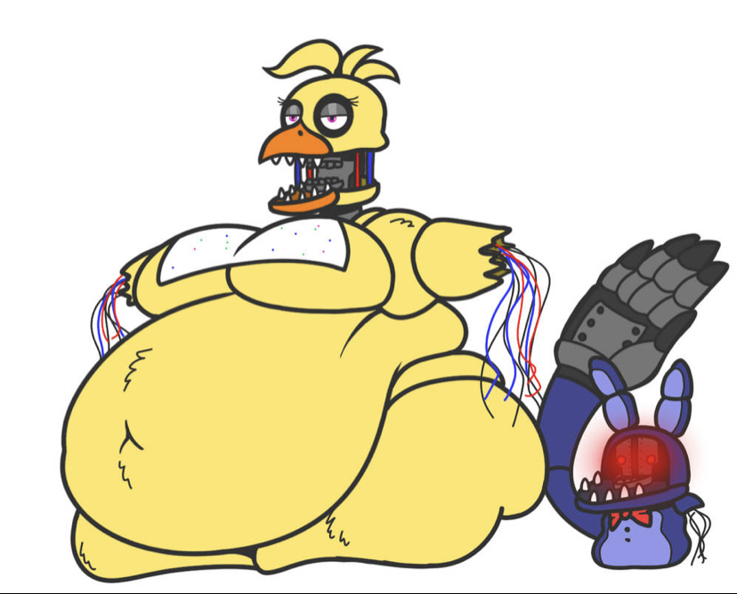 amputee, animatronic, bbw, bib, bowtie, chicken, fat, female, female/male, five nights at freddy's, five nights at freddy's 2, machine, male, missingno-54, obese, obese female, rabbit, rabbit ears, robot, slap, ssbbw, straight, withered bonnie, withered chica