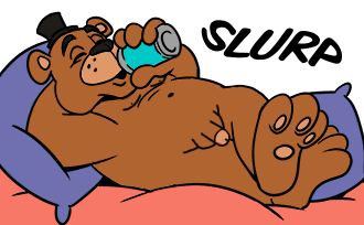 balls bear five_nights_at_freddy's fnaf freddy_(fnaf) freddy_fazbear freddy_in_space_2 male male_only nude nude_male official_art penis