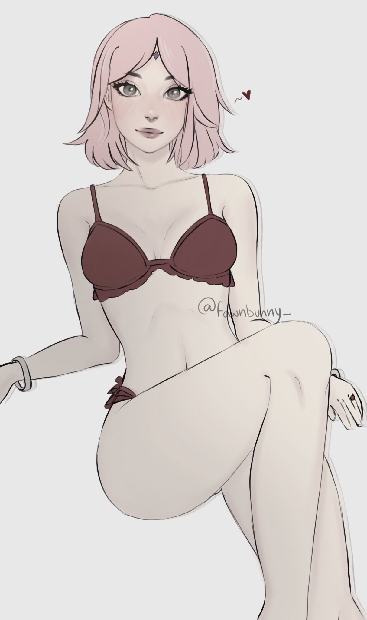 1girls, bare legs, bare shoulders, bikini, bikini bottom, bikini top, blush, bob cut, boruto: naruto next generations, bracelet, bracelets, breasts, cleavage, cute, fawnbunny, female, female focus, female only, forehead jewel, forehead mark, jewelry, legs, legs up, light skin, light-skinned female, lips, lipstick, looking at viewer, mature, mature female, medium hair, milf, naruto, naruto (series), pale skin, pale-skinned female, panties, petite, pink hair, pink lips, pink lipstick, pinup, red bikini, red panties, red swimsuit, ring, sakura haruno, shoulder length hair, shounen jump, sitting, small breasts, solo, solo female, solo focus, swimsuit, thighs