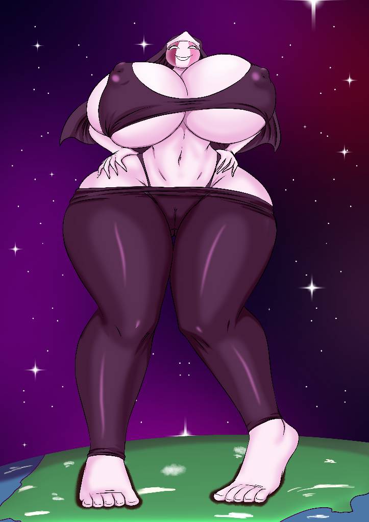 barefoot, big breasts, breast expansion, breast growth, breast growth (enlargement), breasts, earth, feet, female, female only, friday night funkin, giantess, growth, hyper, hyper breasts, sarvente (dokki.doodlez), thick thighs, wide hips