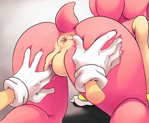 amy rose, ass, ass focus, female, furry, pink fur, pink hair, sonic (series)