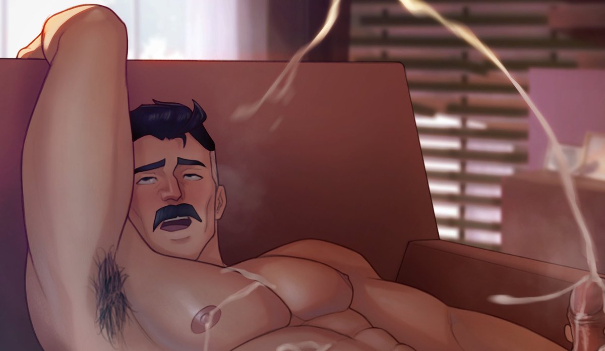 bara, big penis, blue eyes, boner, cock, cum, cumming, cumshot, daddy, dick, dilf, erection, etchinapapa, hairy, hairy armpits, huge cock, invincible, invincible (tv series), jerkingoff, male, male only, masturbation, moustache, muscular, muscular male, naughtydads, nolan grayson, omni-man, penis, solo, solo focus, solo male, thick penis, tongue out, yaoi