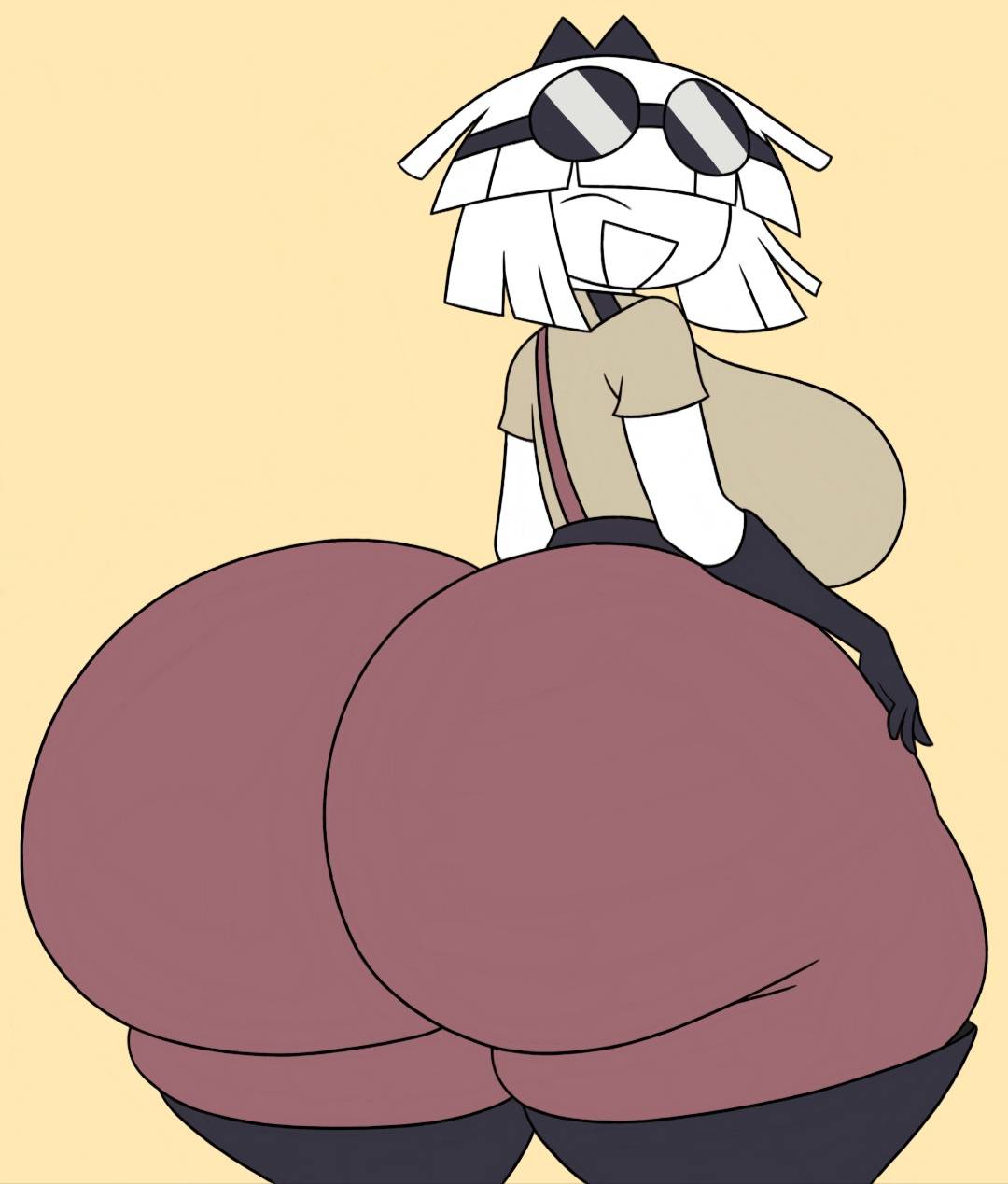1girls, aged up, ass bigger than head, big ass, big booty, bug butt, claire (fundamental paper education), danger claire (fundamental paper education au), fat ass, fat butt, female, fpe, fundamental paper danger (au), fundamental paper education, modinnikita, red pants