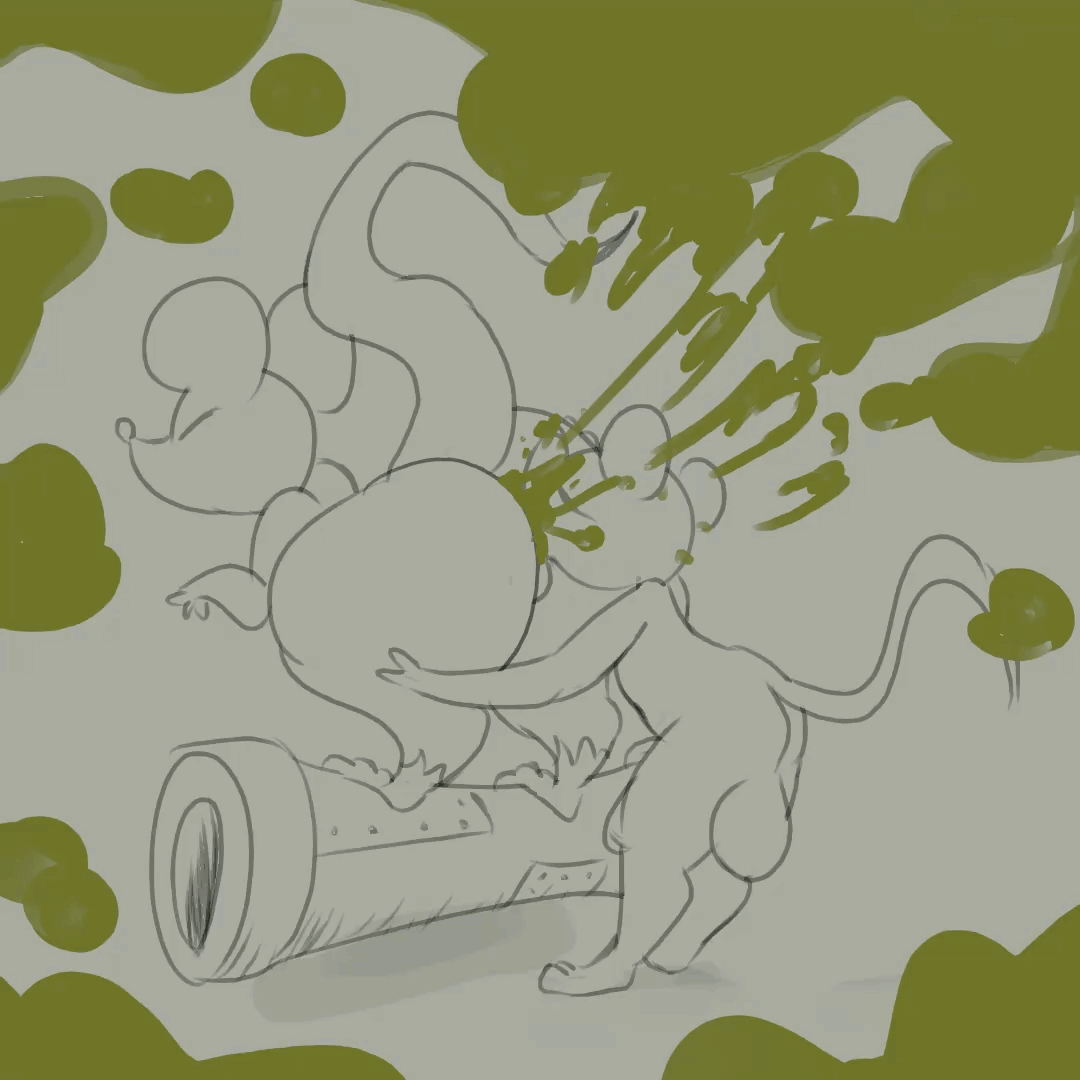 2boys, 2d, 2d artwork, animated, ass, backsack, balls, ballsack, big ass, big butt, black and grey, closed eyes, cock, erection, fart, fart cloud, fart fetish, farting, farting in face, farting in mouth, farting on another, fat ass, furry, furry only, green fart, green fart cloud, holding ass, holding butt, iamapoliceman, licking ass, lifting tail, male, male only, mouse, nonhuman, paws, penis, rimming, tail, thick thighs, thighs, tongue