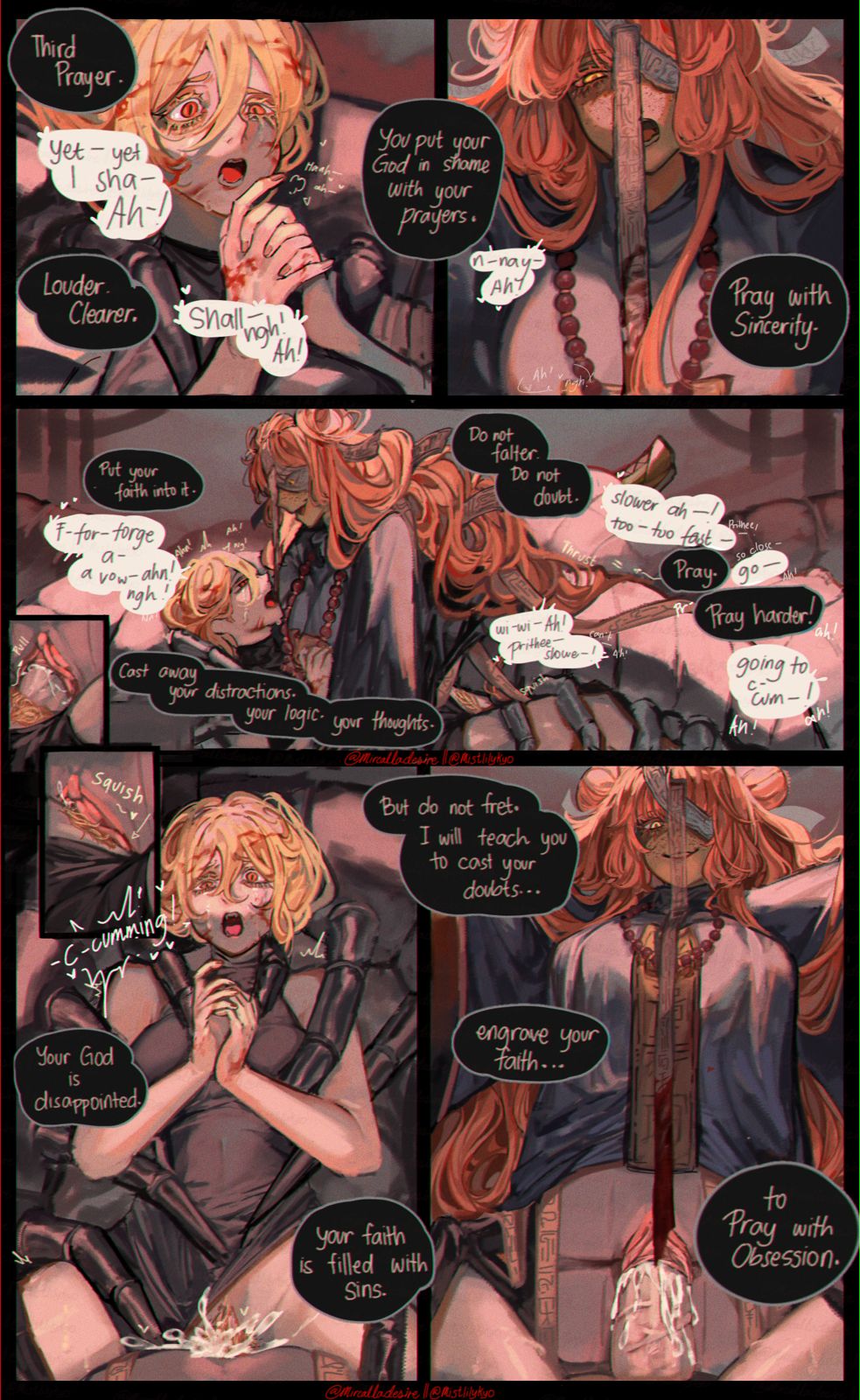 don quixote (limbus company), female, futa on female, futanari, intersex, ishmael (limbus company), limbus company, mircalladesire, project moon, tagme