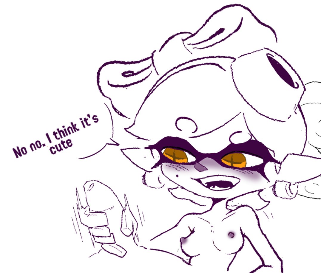 1ambiguous, 1girls, ambiguous gender, english dialogue, english text, female, gloved handjob, gloves, handjob, inkling, inkling girl, marie (splatoon), nintendo, paradia-ex, penis, sketch, small penis, small penis adoration, splatoon, splatoon (series), squid sisters, tagme