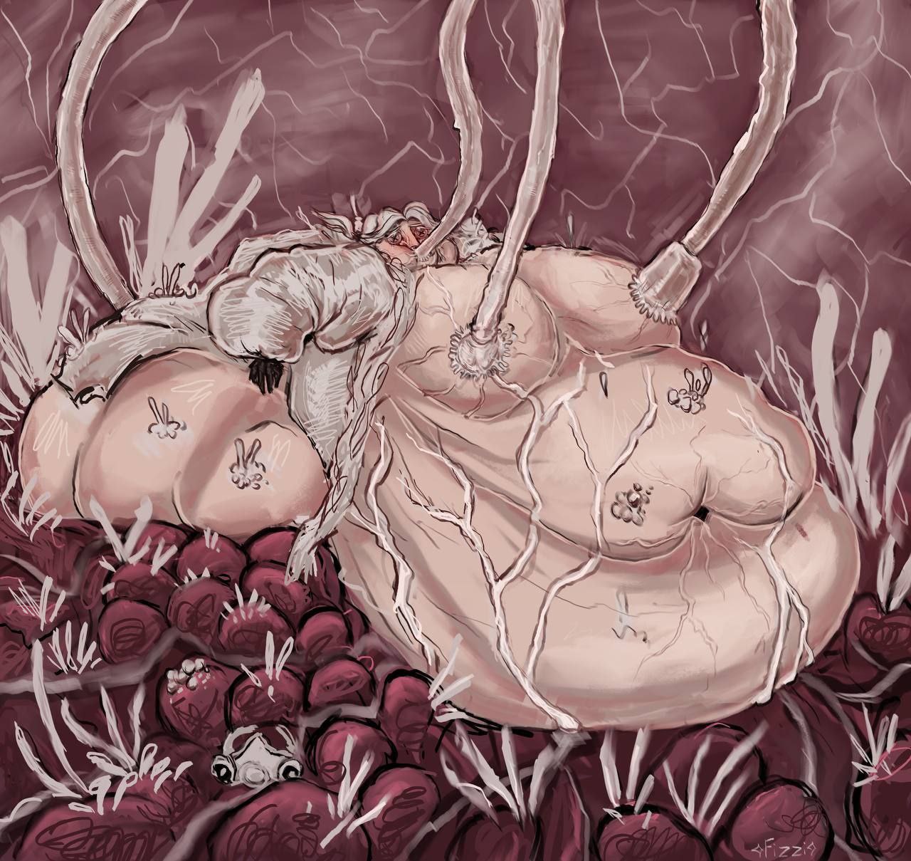 body_horror button_eyes fat_fetish feeding_tube frederick_kreiburg identity_v just_no male milking_machine nightmare_fuel obese obese_male weight_gain what what_has_science_done what_the_fuck what_the_fuck_is_this why wtf