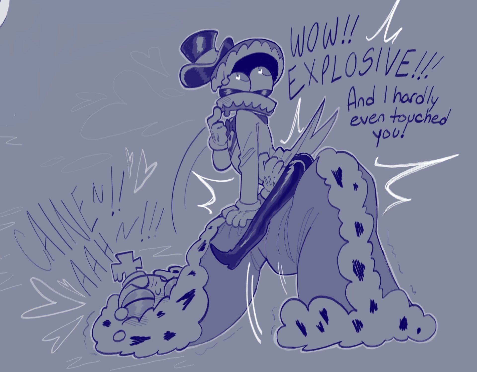 2boys, caine (the amazing digital circus), gay, gay male, kinger (the amazing digital circus), size difference, tagme, the amazing digital circus, yaoi