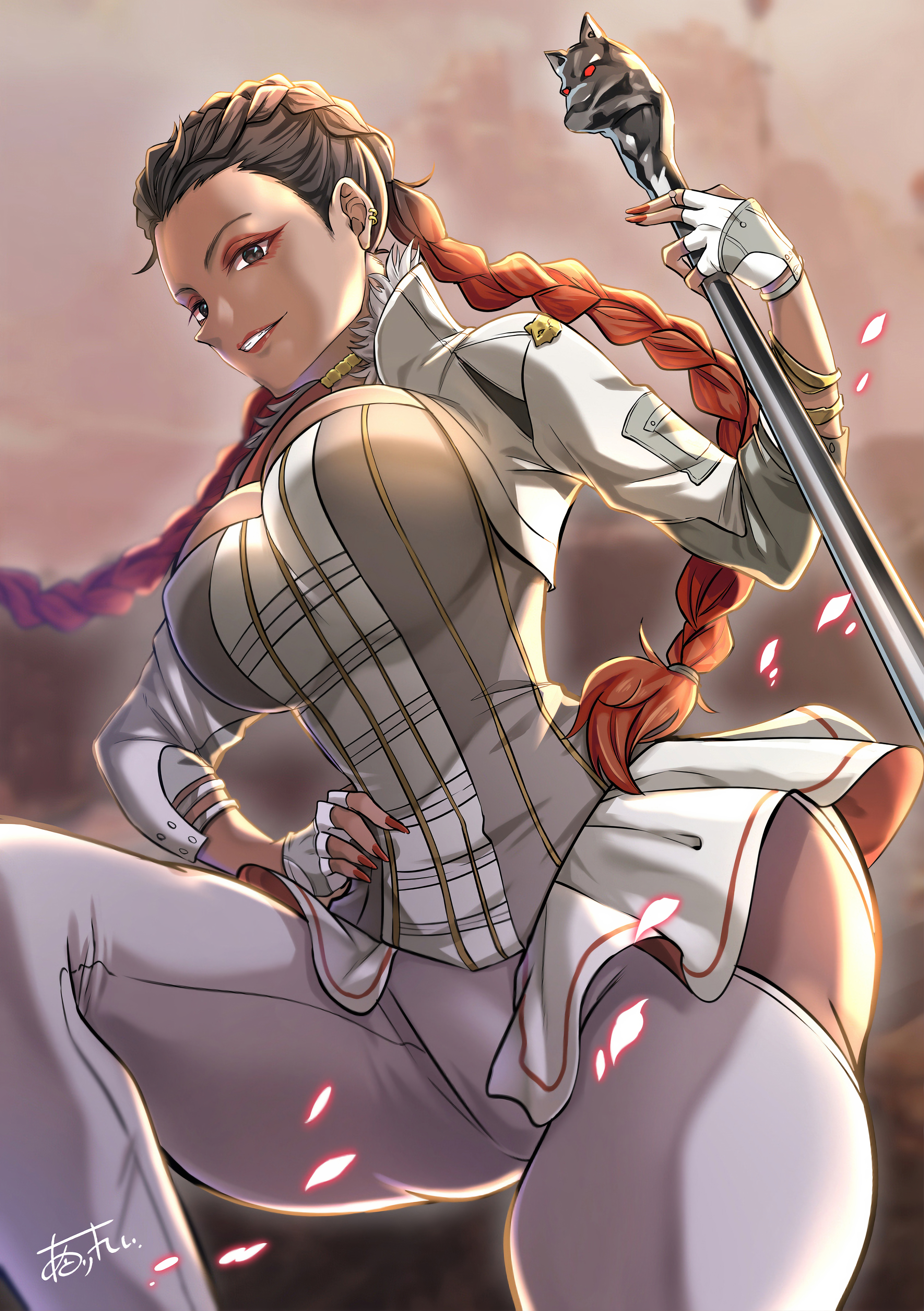 2d, apex legends, artist request, ass, ass squeeze, belt, big ass, big breasts, big butt, big hips, big thighs, bottom heavy, breast hold, breast squeeze, breast squish, breasts, bubble ass, bubble butt, bursting breasts, bursting butt, cameltoe, female, gigantic ass, gigantic butt, loba (apex legends), looking at another, pussy, skin tight, stretched clothing, thick, thick ass, thick hips, thick legs, thick thighs, tight clothes, tight clothing, tight pants, tights, viewed from below