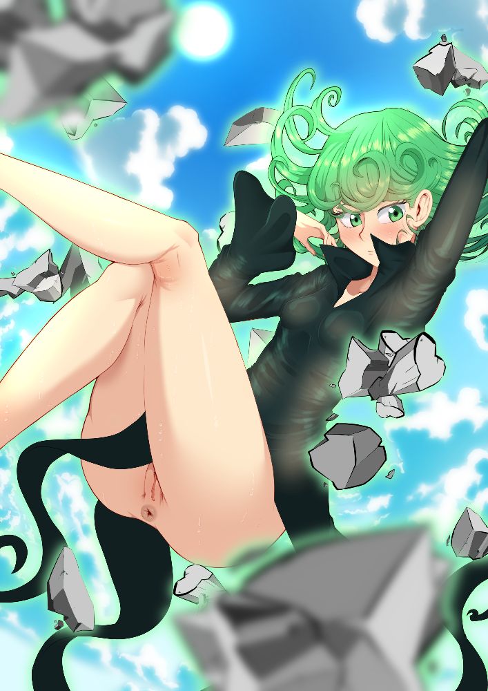 1girls, female, green eyes, green hair, green-haired female, loquillo, one-punch man, tatsumaki