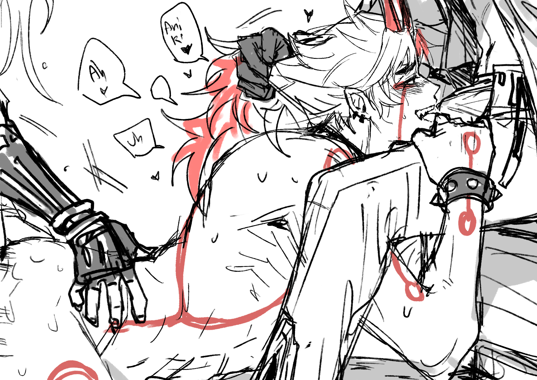arataki itto, gay, genshin impact, kamisato ayato, male, male only, mmm threesome, thoma (genshin impact), threesome, yaoi