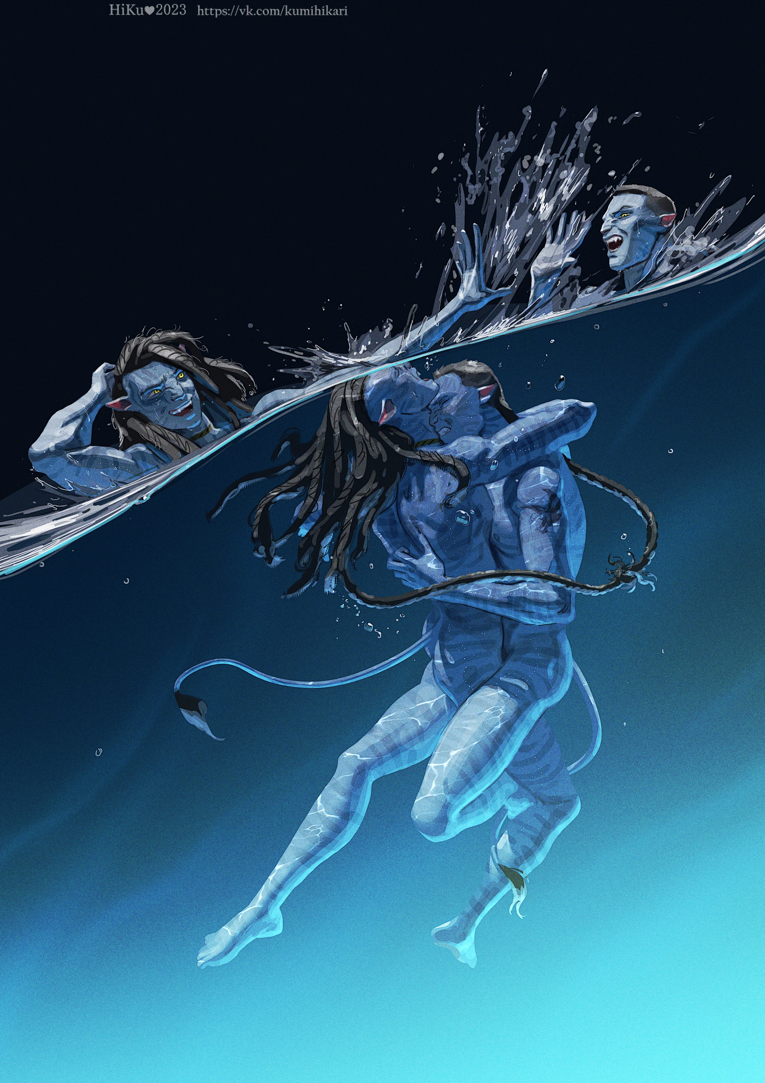 avatar, avatar: the way of water, gay, jake sully, male, male only, miles quaritch, na'vi