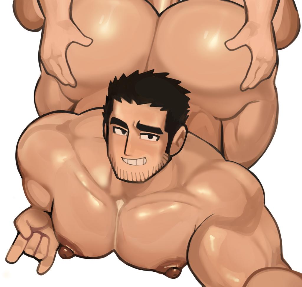 2boys, anal, anal sex, ass, backshots, bara, big ass, big butt, black hair, breeding, bubble ass, bubble butt, completely nude, cumdump, dat ass, dat butt, fat ass, fat butt, gay, get pregnant (meme), grabbing ass, hand on ass, huge ass, huge butt, imminent sex, large ass, large butt, looking at viewer, lucas lee, male, male focus, male only, maledom, malesub, meat toilet, muirobara, muscular, muscular arms, muscular chest, muscular male, naked, nipples, nude, pecs, plap, round ass, round butt, scott pilgrim, scott pilgrim takes off, sexy body, simple background, solo focus, thick ass, thick butt, voluptuous male, yaoi