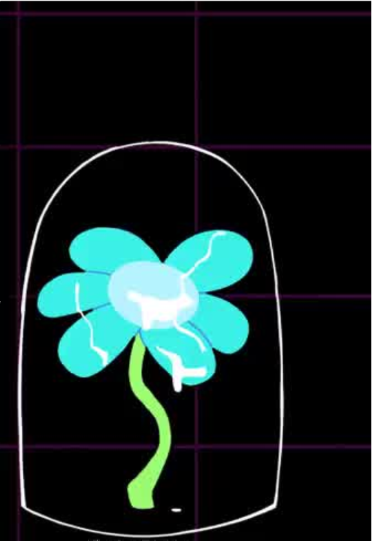 1girls, aqua (deltarune), battle screen, cropped, cum, cum in mouth, cum on body, cum on face, cum on flower, cum on plant, deltarune, female, female focus, female only, fight scene, flower, flower petals, funny, inanimate, meme, plant, plant sex, silly, silly face, simple background, smile, solo, solo focus, stem