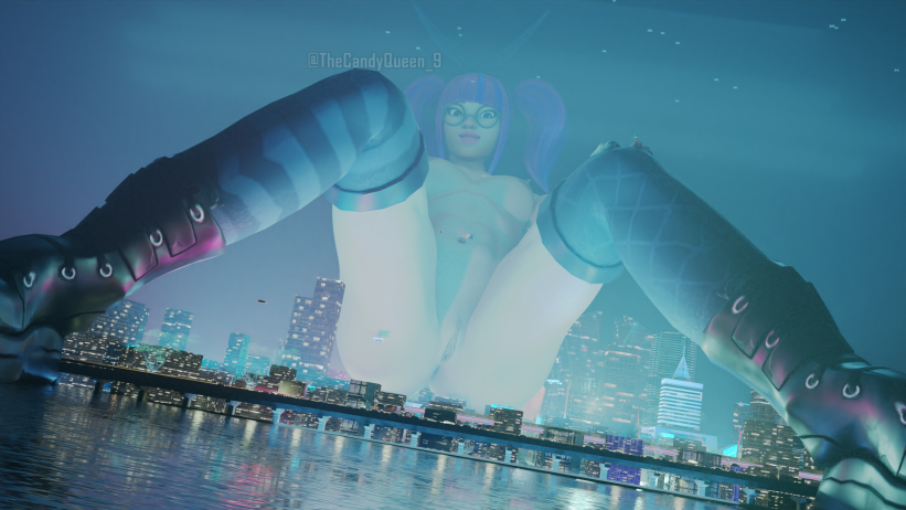 city fortnite giantess huge_breasts lace_(fortnite) pussy sitting