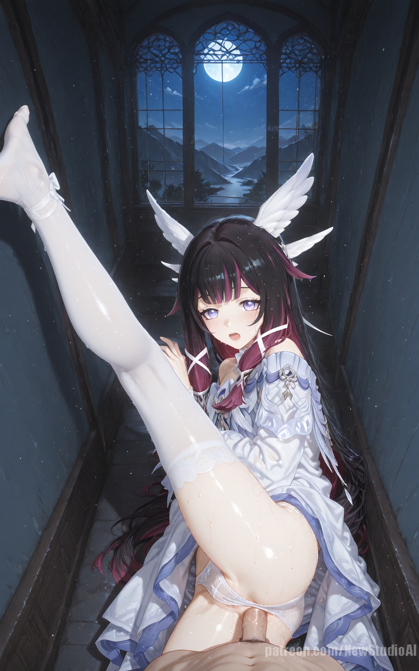 ai generated, columbina (genshin impact), genshin impact, newstudioai, sex