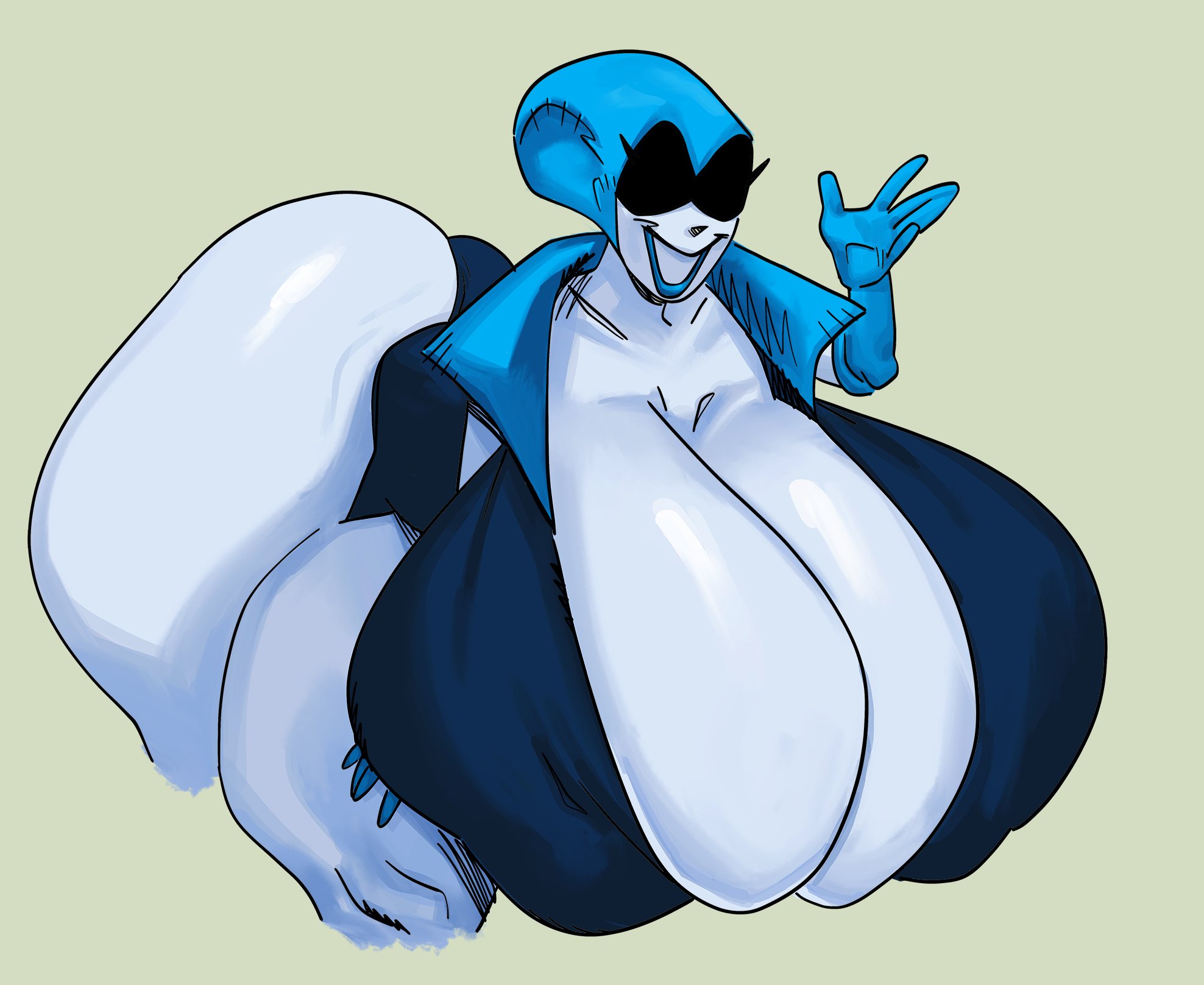artist request, ass, big ass, big breasts, breasts, bust, busty, deltarune, deltarune chapter 2, female, female only, gigantic breasts, huge ass, huge breasts, hyper, hyper ass, hyper breasts, hyper butt, nondelismell, queen (deltarune), robot girl, tagme, thick thighs, undertale (series), wide hips