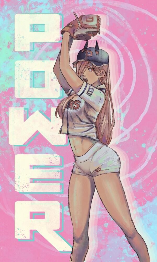 chainsaw man, demon, demon girl, female, power (chainsaw man), shorts, thick thighs, thighs