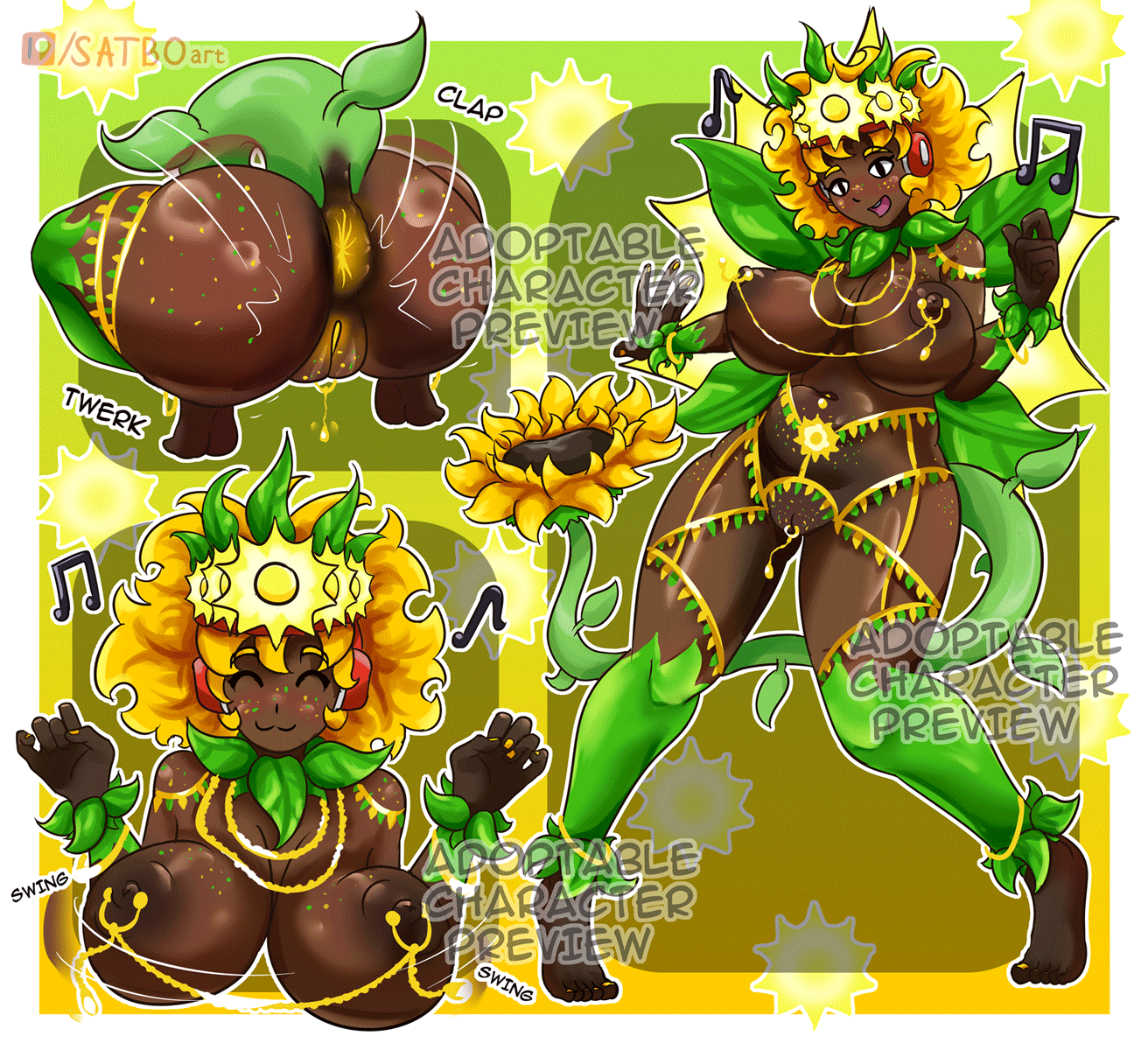 1girls, adoptable, animated, anus, anus focus, bbw, bent over, big tongue, bouncing breasts, breasts, carnival, clothed, clothed/nude, completely nude, cope:plants vs zombies, dancer, dancing, dark skin, dark-skinned female, digitigrade, fangs, female, fish tail, fishnet armwear, fishnet legwear, fishnet stockings, fishnets, flora fauna, flower, fluffy hair, glowing genitalia, green body, green skin, hair between eyes, hair over eyes, harness, hat, highres, huge ass, huge breasts, large areolae, leg up, looking at viewer, monster girl, mouth focus, nipple bulge, nipple chain, no humans, nude, open mouth, paws, pierced anus, pierced belly button, pierced genitals, pierced nipples, pierced tongue, piercing, piercings, plant, plant humanoid, plantie, plants vs zombies, plants vs. zombies, popcap games, pubic hair, purple hair, purple skin, pussy, pussy focus, pussy hair, samba, see-through, see-through clothing, shiny skin, short hair, smile, solo, sunflower, sunflower (pvz), tail, tail anus, thick thighs, thighs, twerk, twerking, uncensored