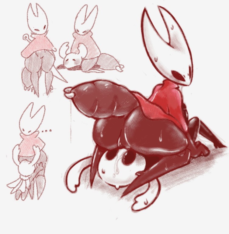 69 2020 69_position anthro arthropod arthropod_abdomen ass big_butt bodily_fluids clothed clothing duo facesitting fecharis female female_on_top genitals hollow_knight hornet_(hollow_knight) incest insects larger_female lying male male/female male_on_bottom on_back on_bottom on_top oral protagonist_(hollow_knight) pussy sex sibling sinmarshmallow size_difference smaller_male sweat team_cherry vessel_(species) video_games