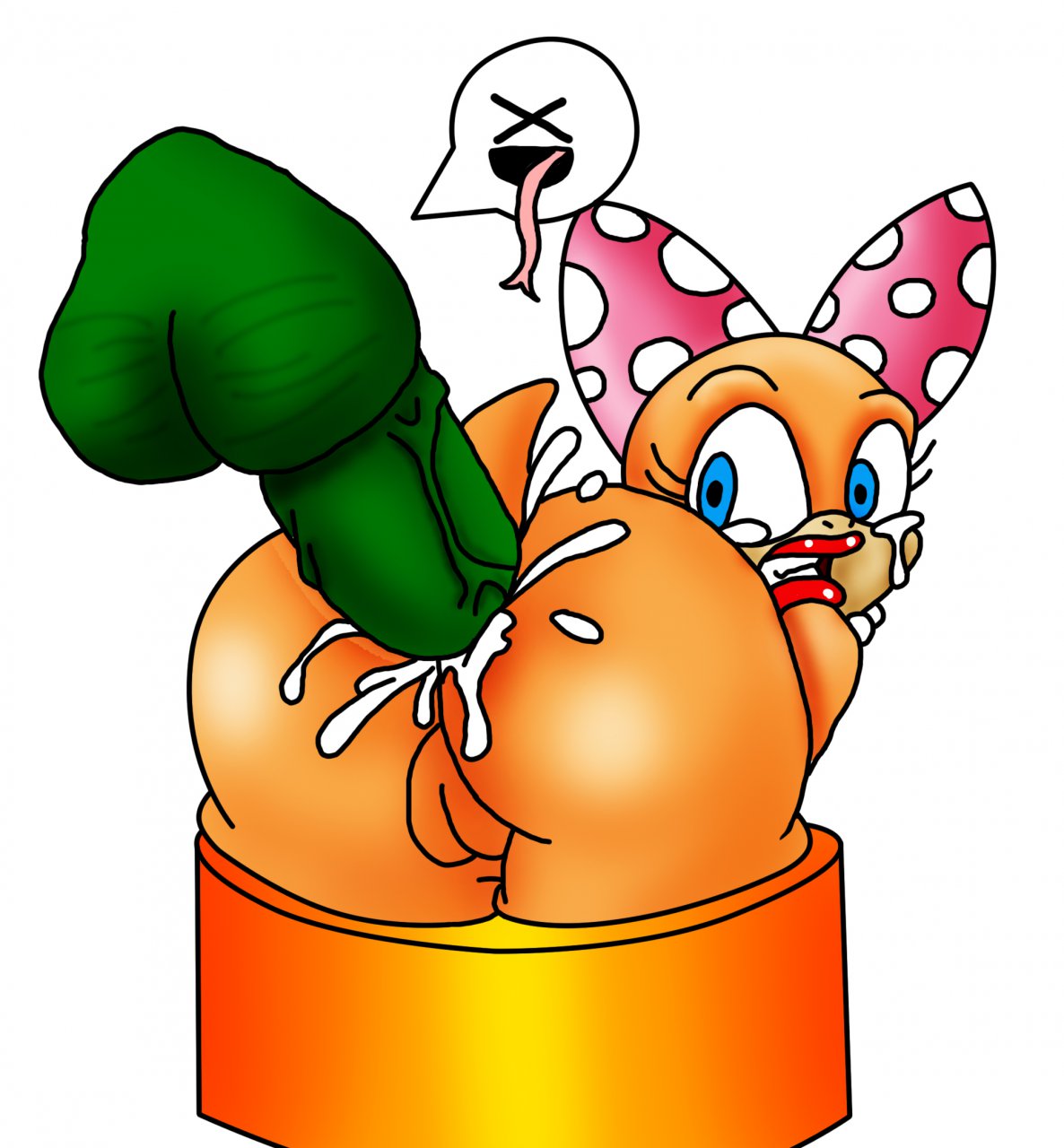 1boy 1girls anal anthro anthro_only ass ass_focus balls big_ass big_butt bow bubble_ass bubble_butt butt_focus cum dat_ass eyelashes father_and_daughter female huge_ass incest koopa koopalings lipstick male mario_(series) necklace nintendo no_humans pearl_necklace penis polka_dots pussy smooth_skin super_mario_world tail thick_ass warp_pipe wendy_o._koopa white_background