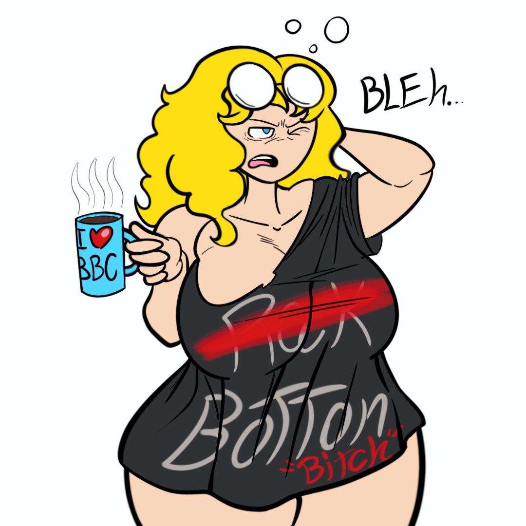 1girls, big breasts, bottomless, breasts, chubby, color, dialogue, dnz artz, duo, english text, erection, female, glasses, huge breasts, human, large breasts, origina, roxy maxwell (spin doctor), solo, spindoctorng, text, thick thighs, wappah, white female, wide hips