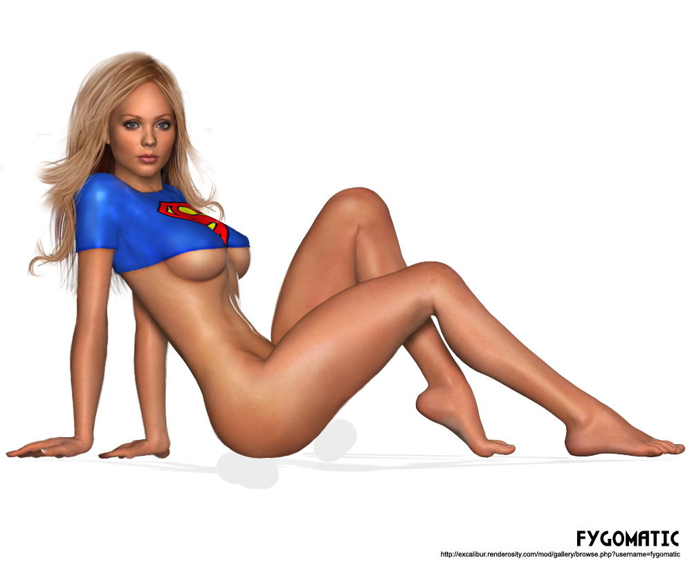 1girls 3d 3d_(artwork) dc dc_comics female female_only fygomatic kara_zor-el laura_vandervoort smallville solo supergirl superheroine superman_(series) uncensored